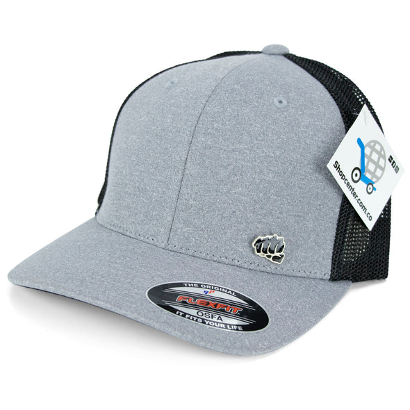 Gorra Fist Gris En Maya Tubular