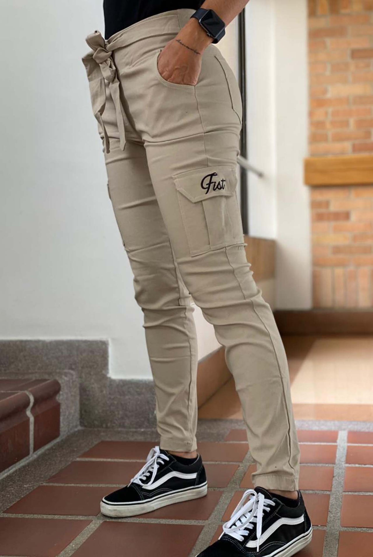 Pantalon Strech Beige