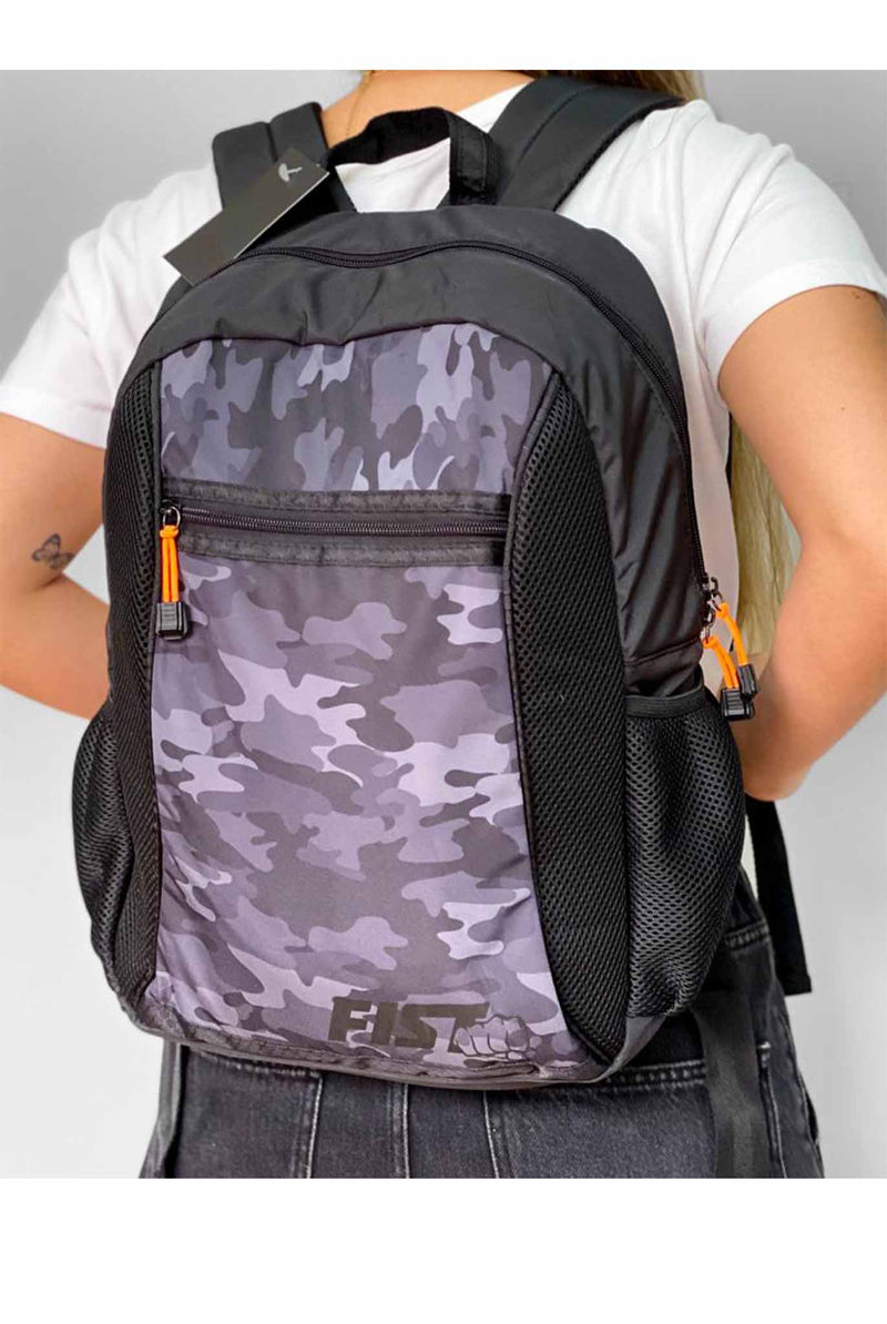 Morral Fist Camo Backpack Gris