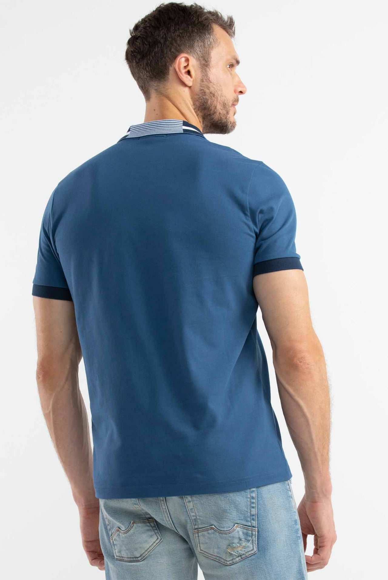 Polo Chevignon Azul Medio