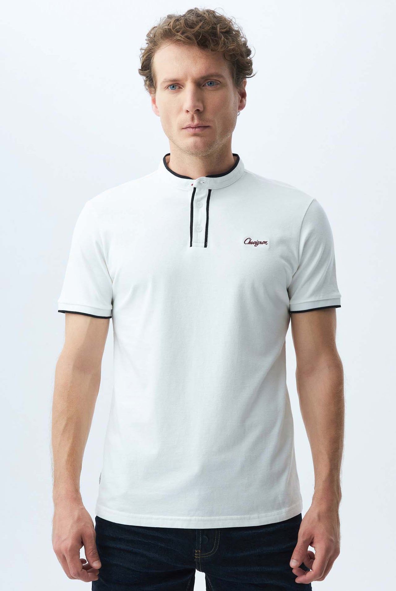 Polo Chevignon Cuello Nerú Slim Fit Manga Corta