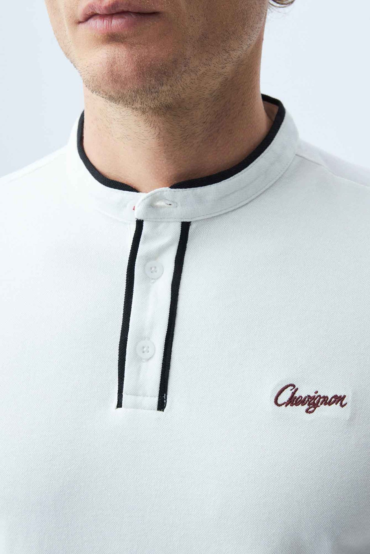 Polo Chevignon Cuello Nerú Slim Fit Manga Corta