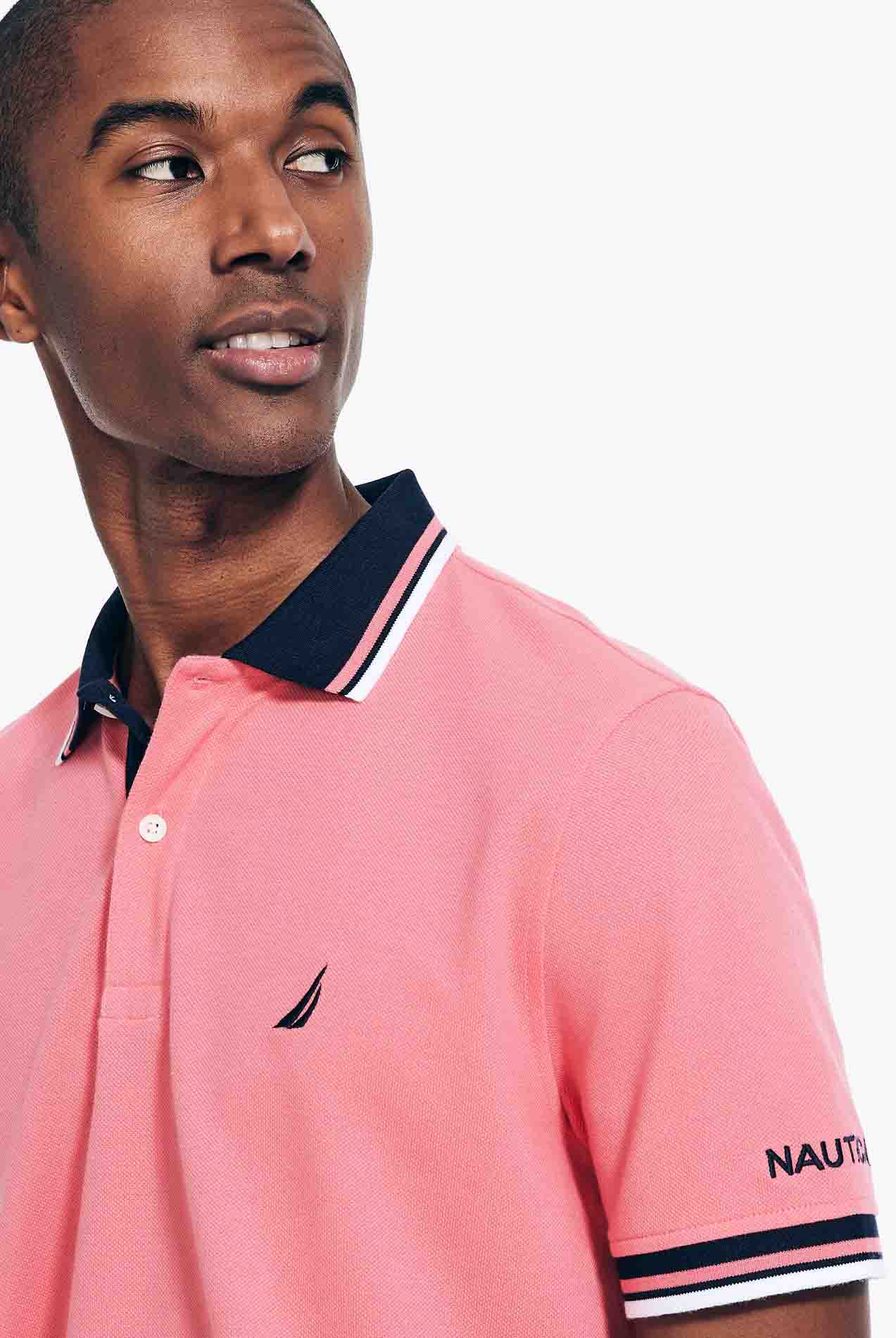 Polo Nautica Solid Teaberry Rosado