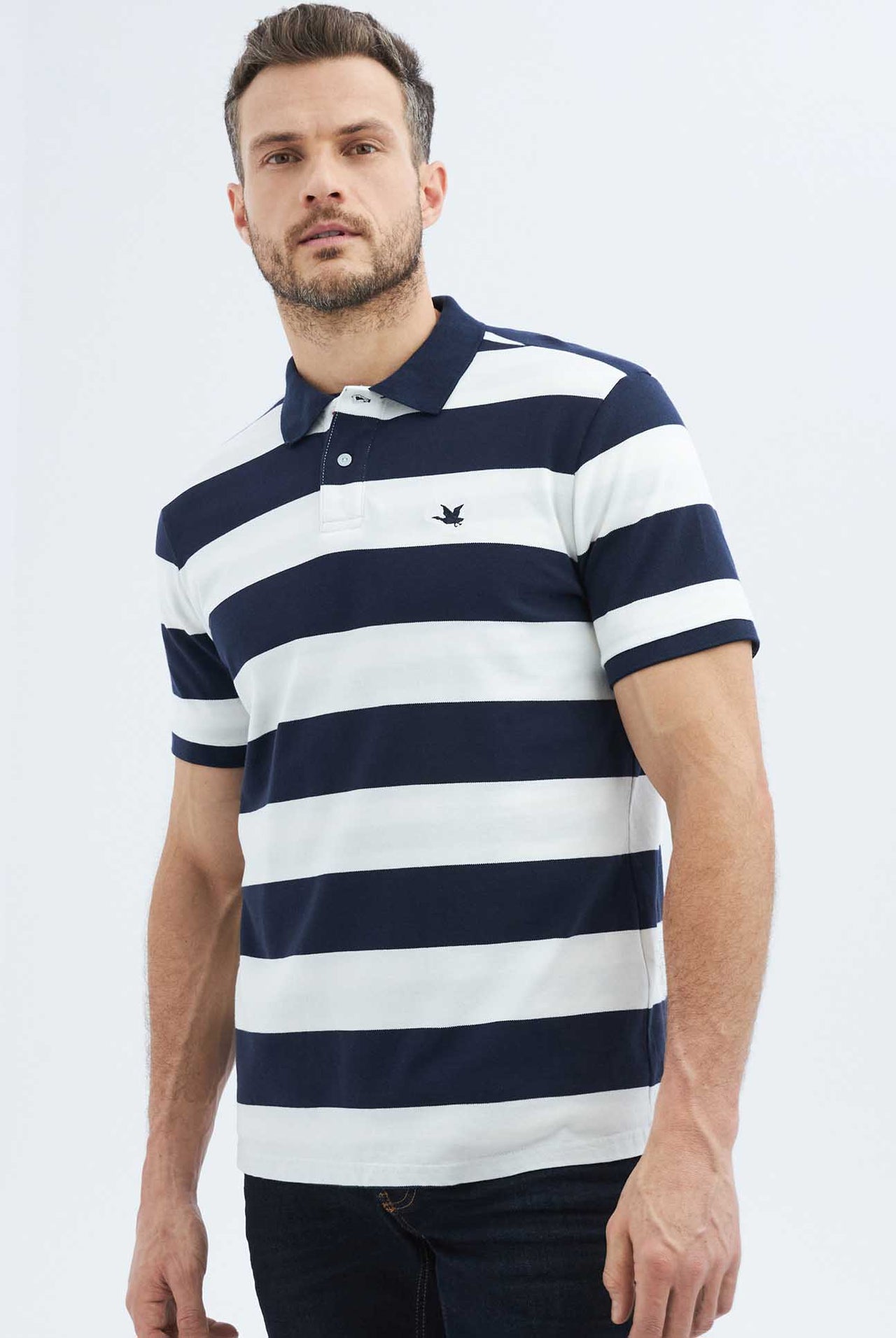 Polo Chevignon Classic Fit Rayas Manga Corta