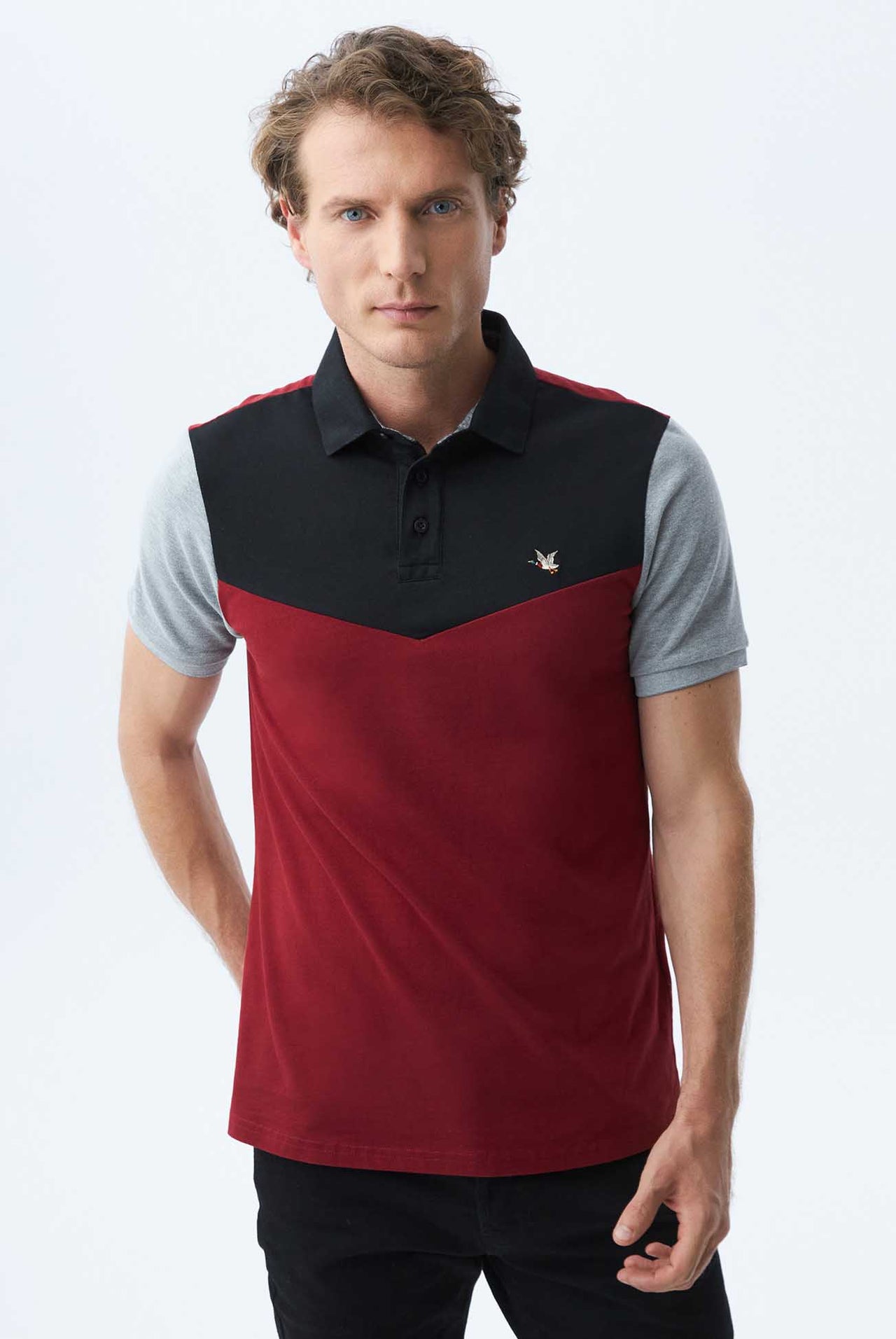 Polo Chevignon Slim Fit Bloques En Contraste Manga Corta