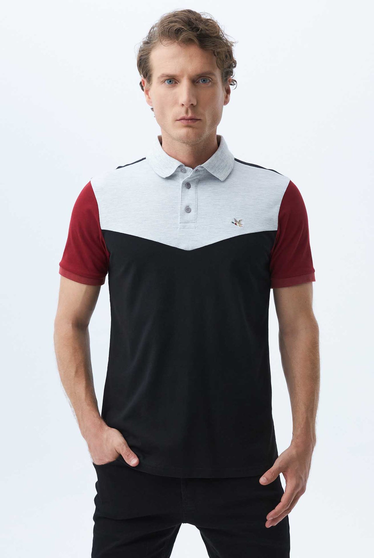 Polo Chevignon Slim Fit Bloques En Contraste Manga Corta