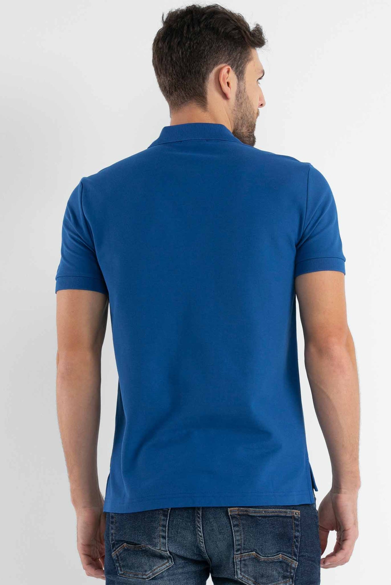 Polo Chevignon Azul Medio, Logo Básico - Classic Fit