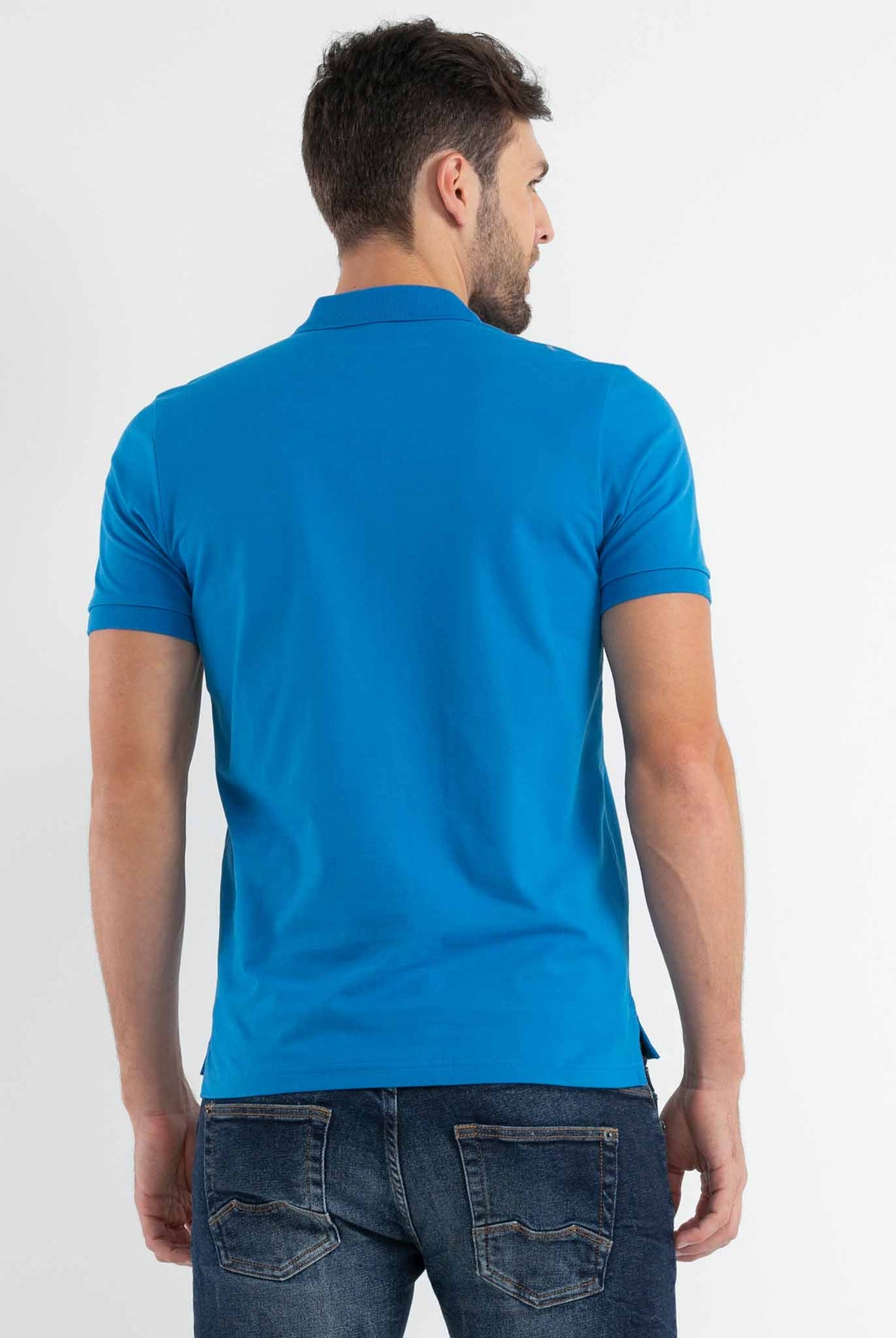 Polo Chevignon Azul Medio Logo Básico