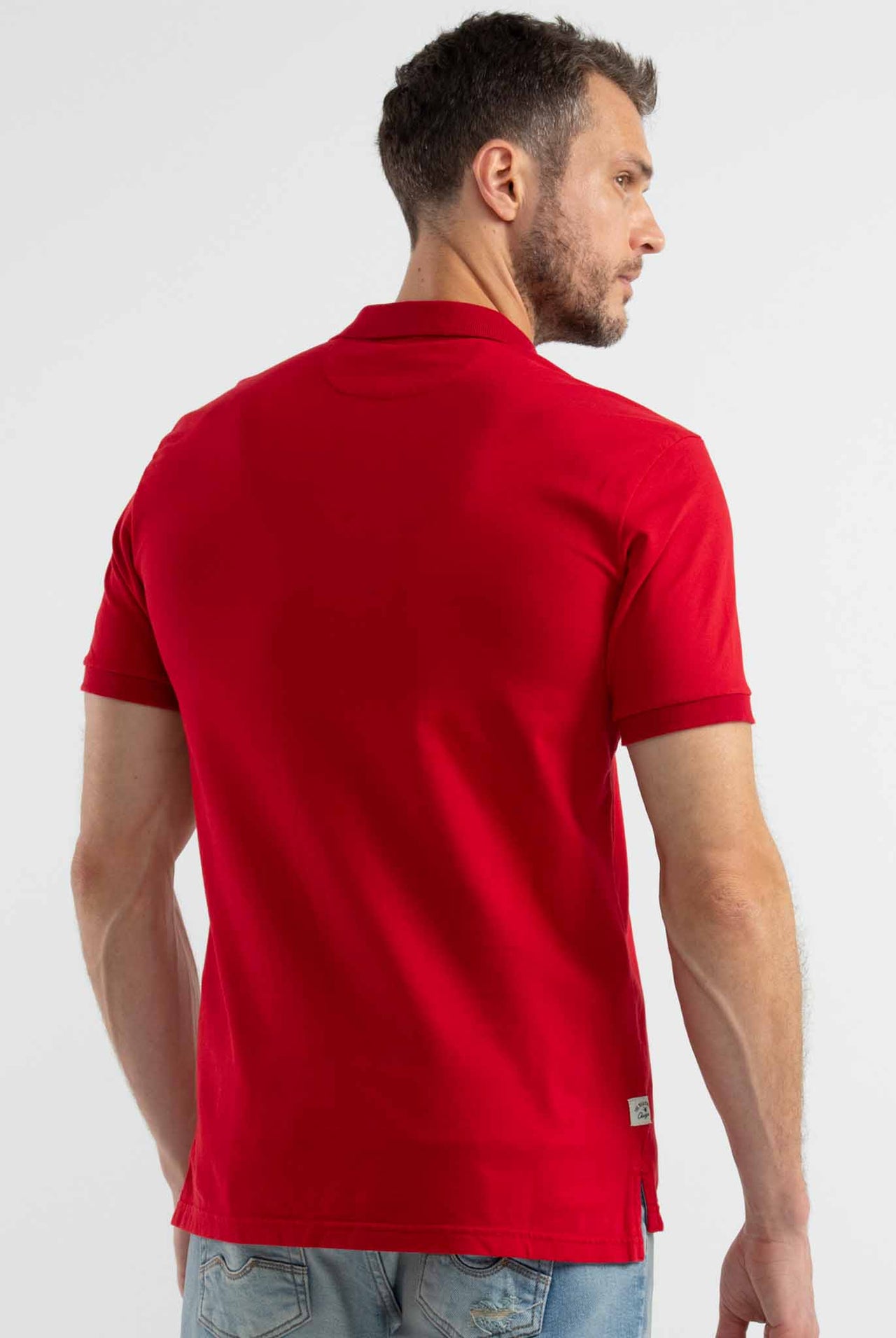 Polo Chevignon Color Rojo Logo Básico