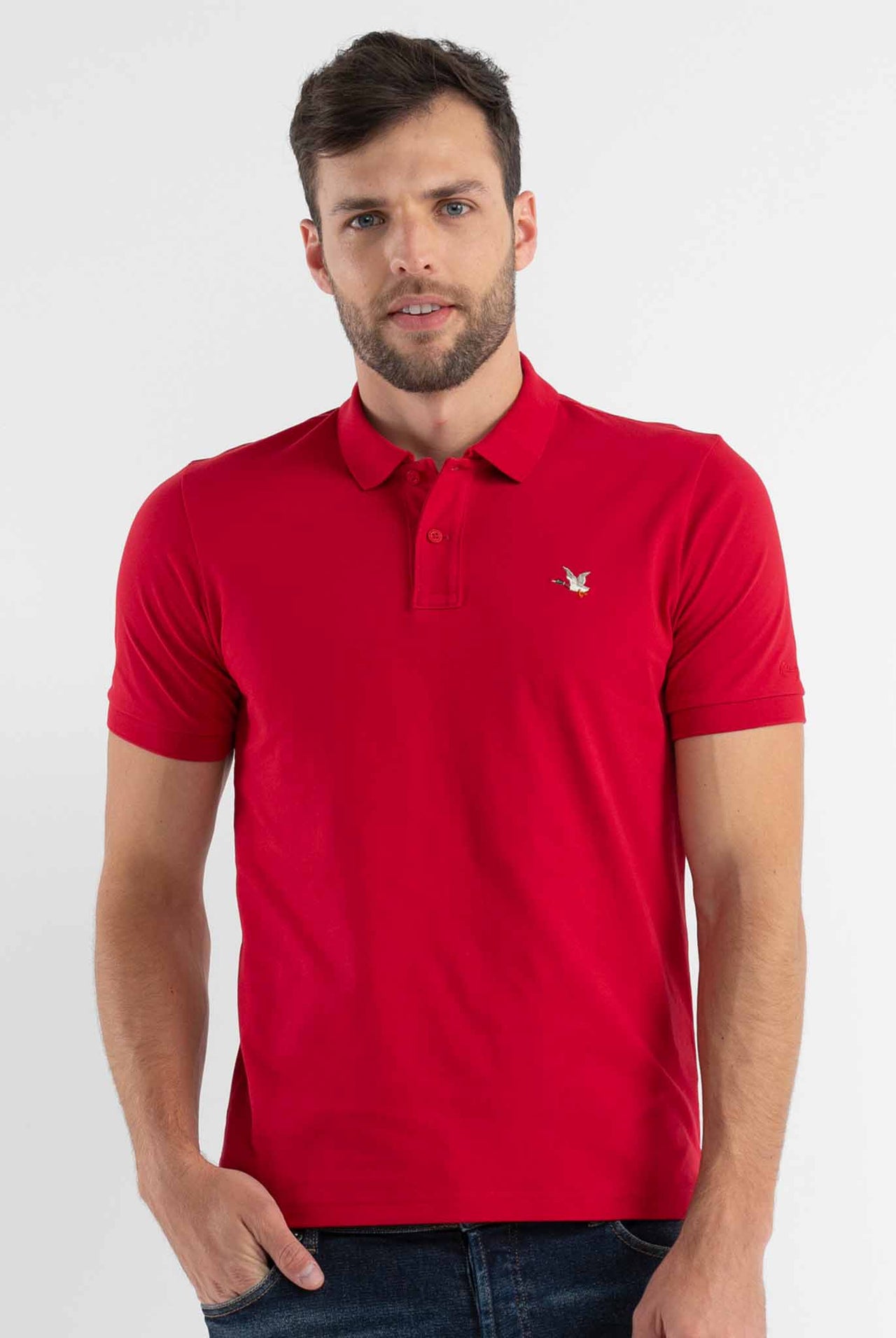 Polo Chevignon Color Rojo Logo Básico