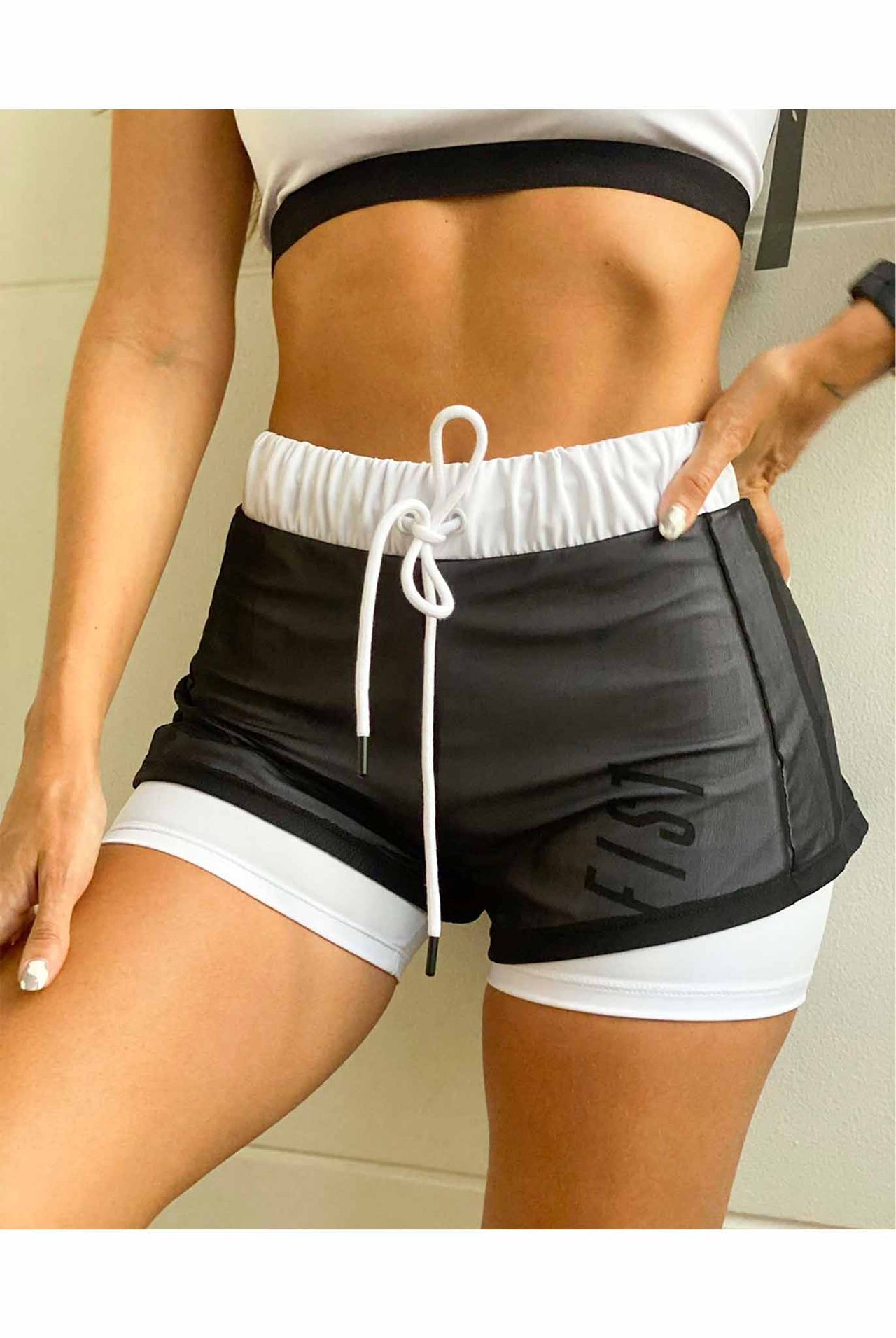 Short White Mesh
