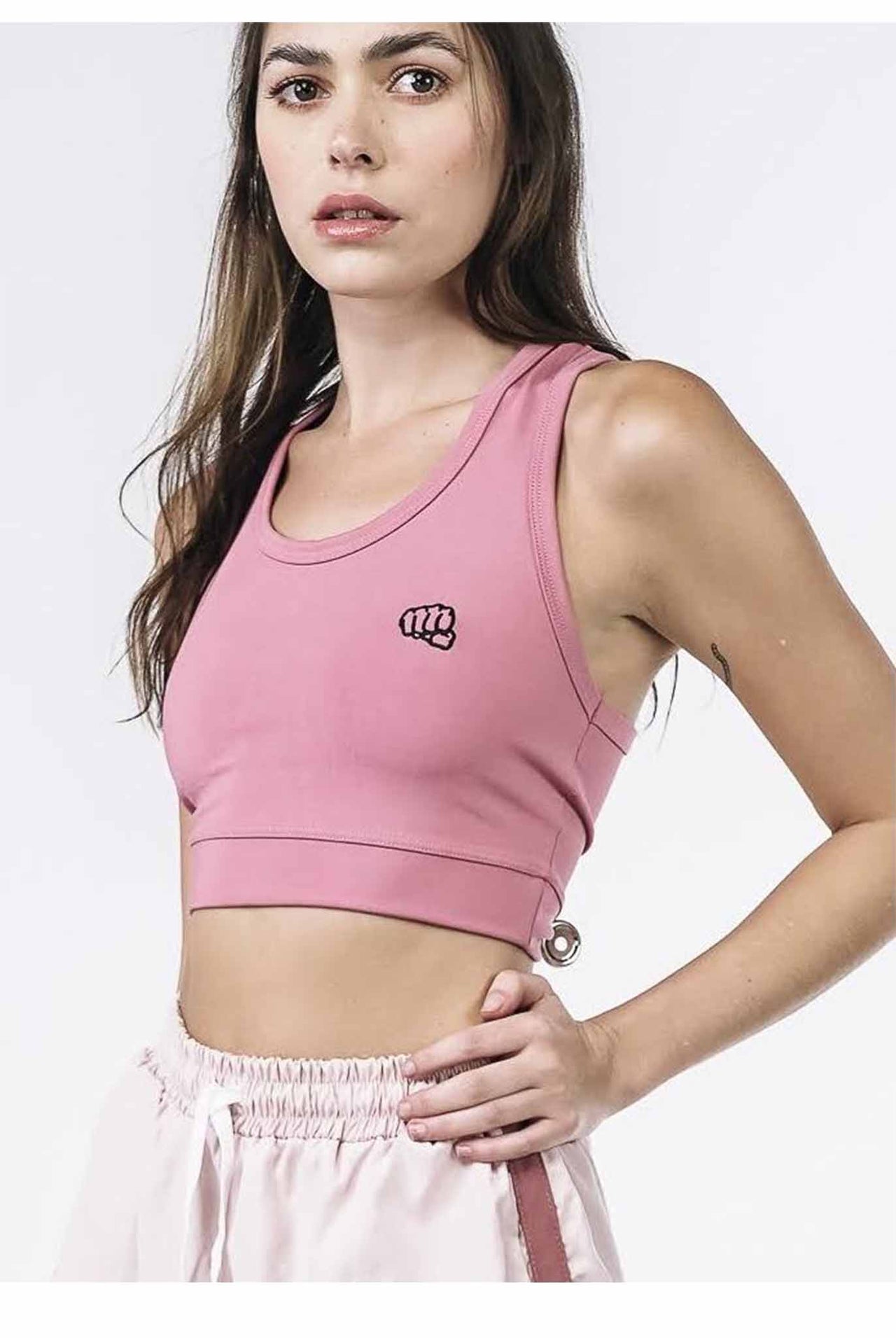 Top Deportivo Rosa Oscuro