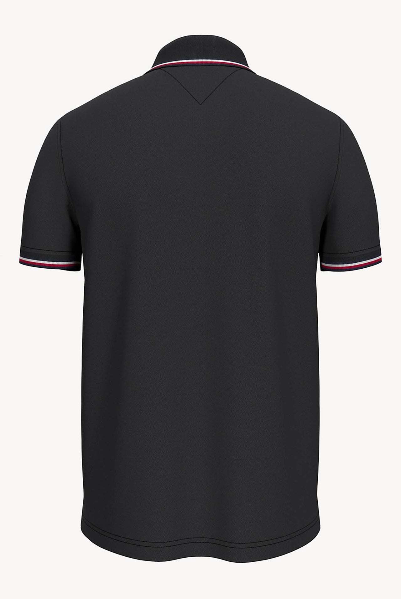 Polo Tommy Hilfiger Negro Con Lineas