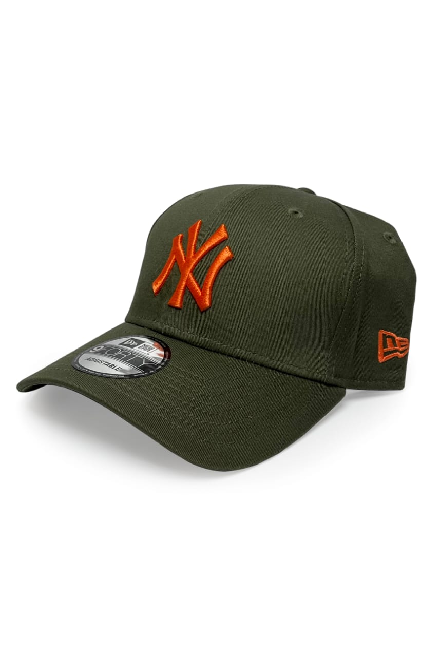 Gorra New Era Verde Con Naranja