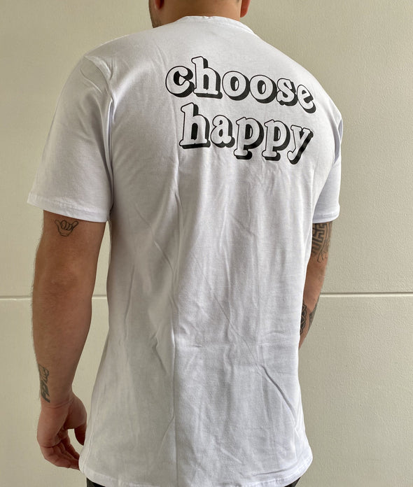Camiseta Fist Choose Happy White