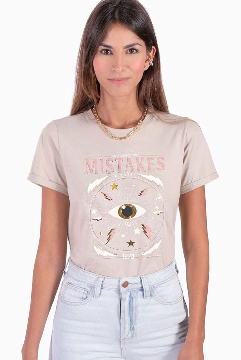 Camiseta Con Estampado Mistakes Marisela