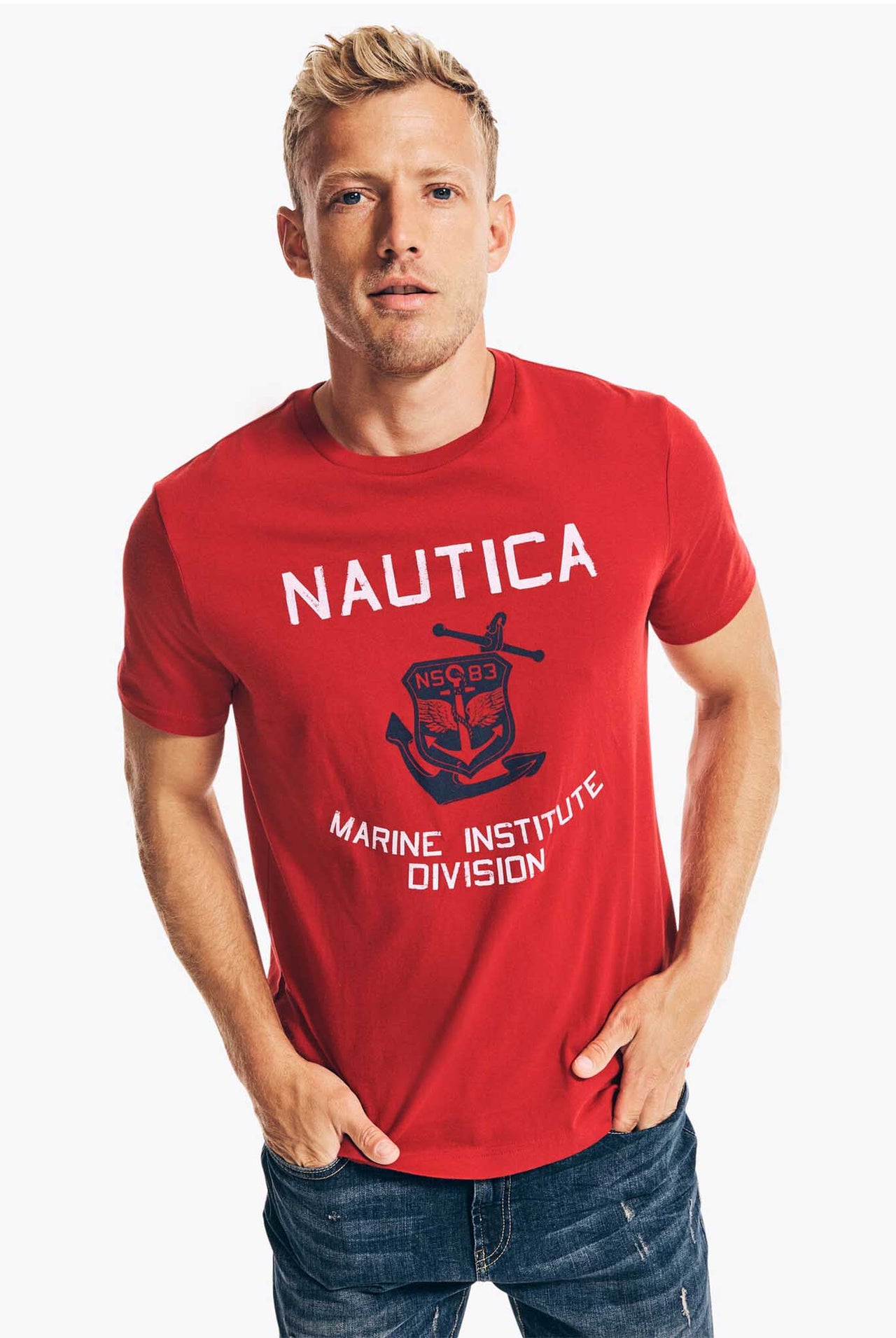 Camiseta Nautica Marine Red