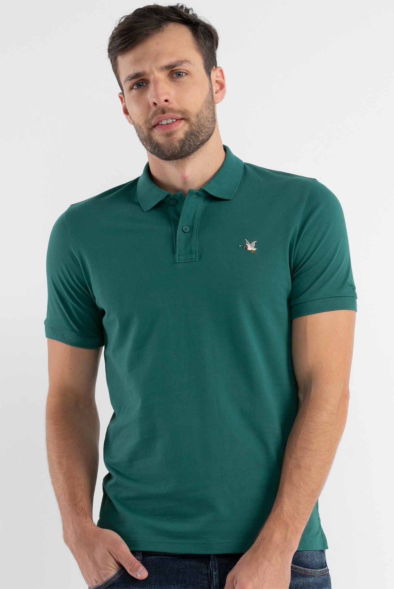 Polo Chevignon Color Verde Logo Básico