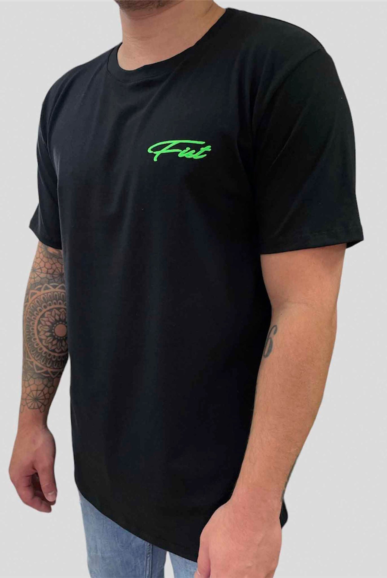 Camiseta Fist Basic Signature CTS Negro/ Verde